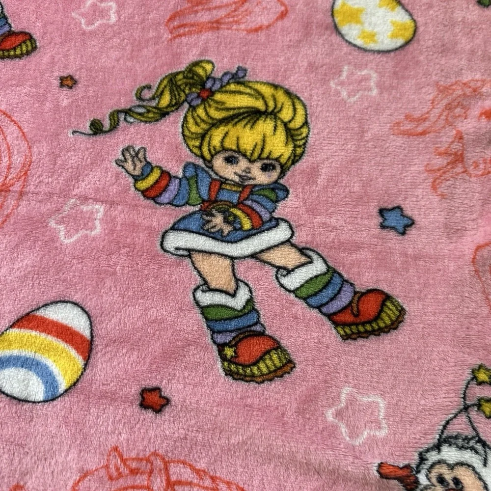 Rainbow Brite Throw Blanket Starlite 80s Kidcore Kawaii Pastelcore Nostalgiacore